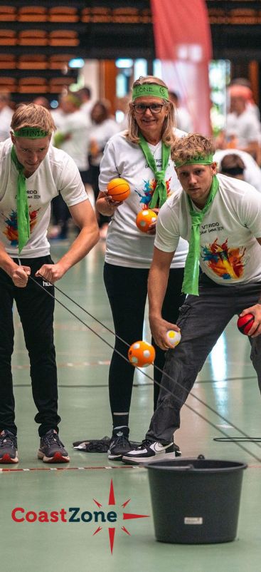 coast zone med logo Teambuilding-aktivitet med Coast Zone